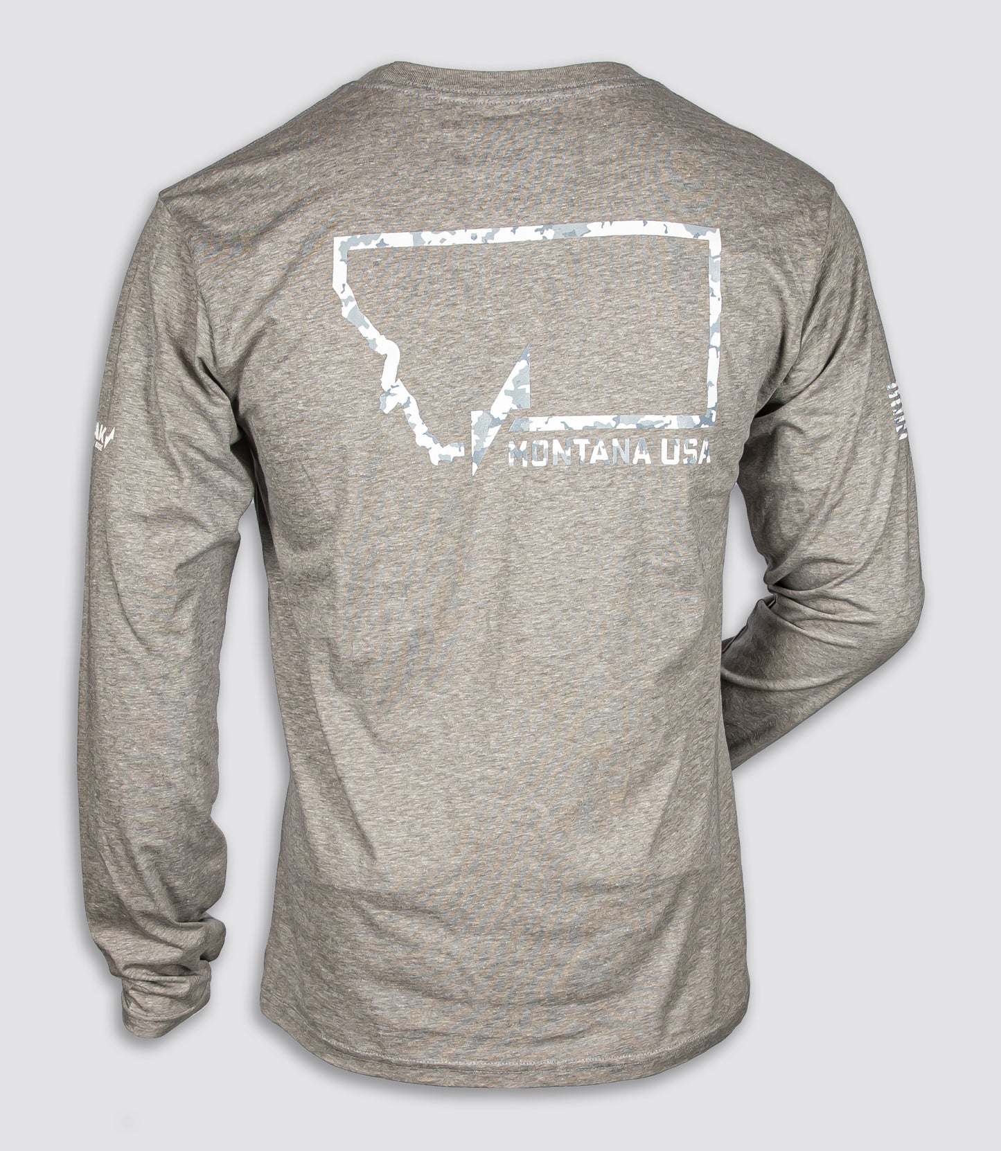 Peak Unisex Long Sleeve Camo Lettered Tee