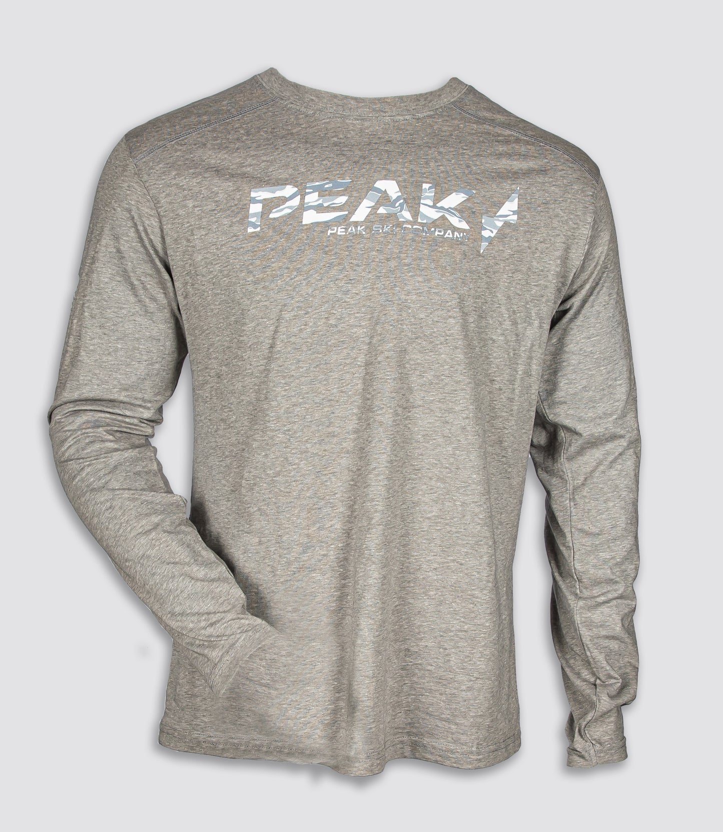 Peak Unisex Long Sleeve Camo Lettered Tee